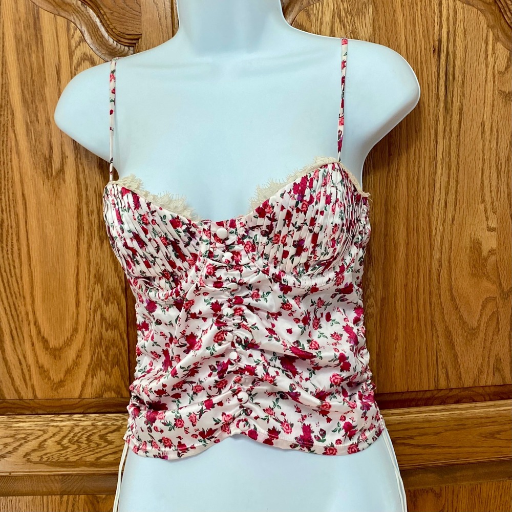 For Love & Lemons Melrose Bustier Top Victoria Secret Floral Corset Small DD